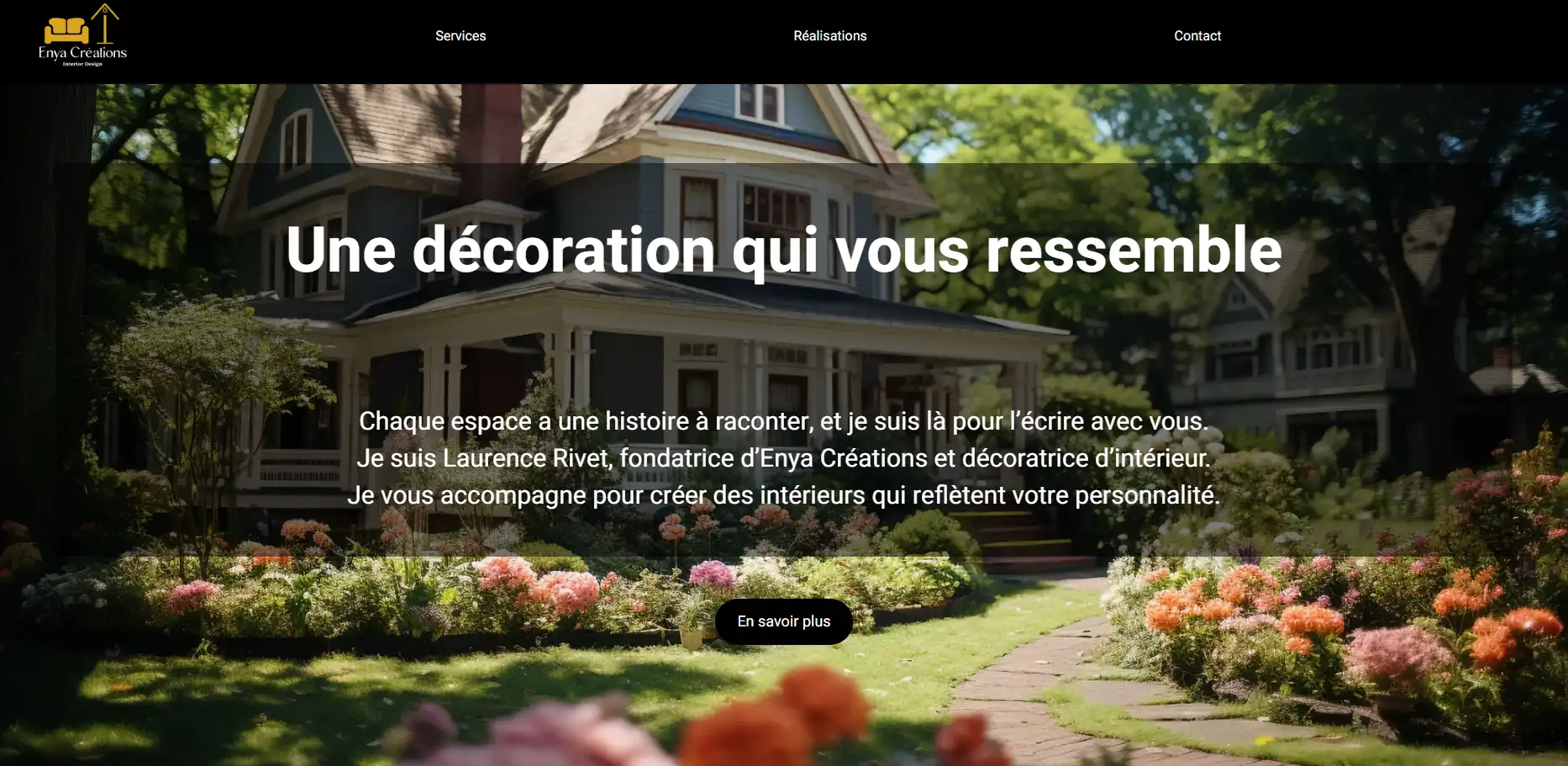 Réalisation du site Enya Créations